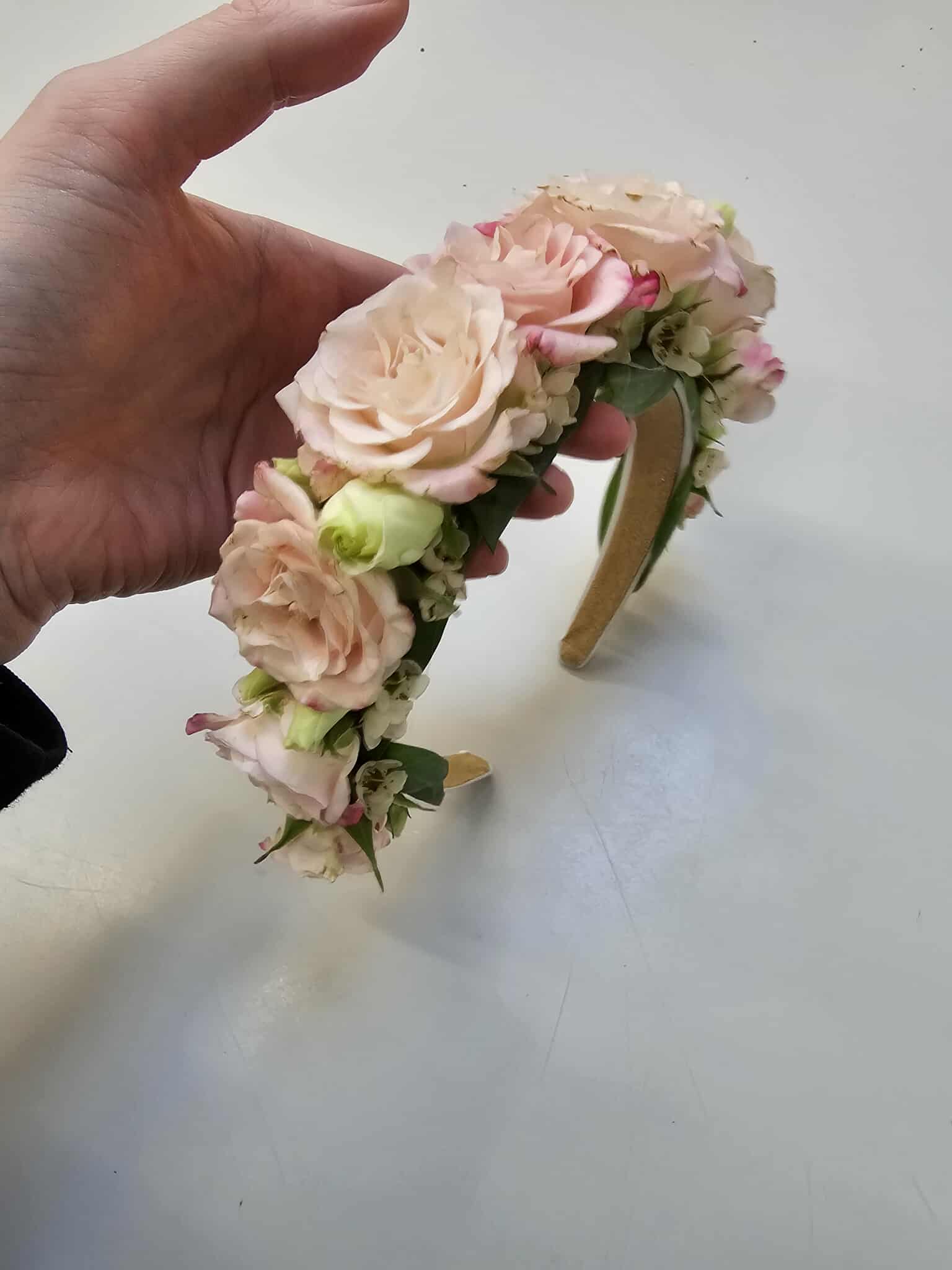 Flower girl head band by Making It Bloom